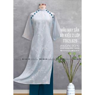 Áo Dài Phom Trẻ 2 Lớp 4 Tà TTK2L629